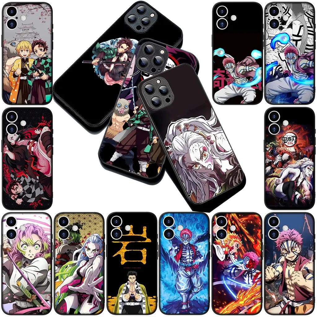 Чехол для телефона Akaza Daki Gyutaro D-Demons S-Slayers для Apple iPhone 16 14 15 Plus 11 Pro Max 16E ProMax + 16 Plus 15+ 14+ Cover
