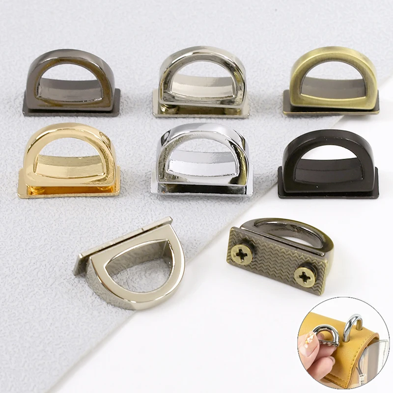

Meetee 5/10/20Pcs 14mm Metal Arch Bridge Buckle Bag Side Carabiner Clips Handbag Chain D Ring Buckles Strap Connect Hanger Hook