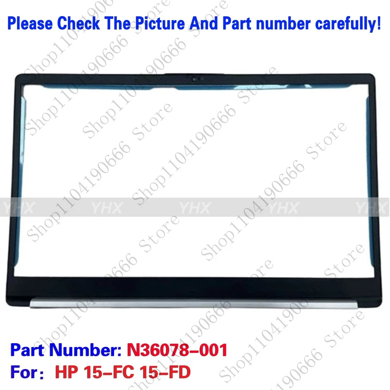 

Notebook computer components New For HP 15-FC 15-FD Laptop Lcd Bezel Cover Front Frame N36078-001.