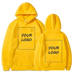 Student Casual Custom Printed Text DIY Hoodie Customized Logo Personalized Hoodie Customized Hoodie Text Logo Hoodies