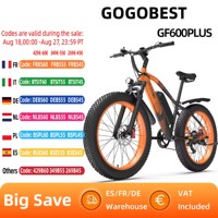 GOGOBEST GF600PLUS Electric Bike 1000W Urban road Motor E-Bike 48V 20Ah Battery 26*4.0-inch Fat Tires City Electric Bicycle