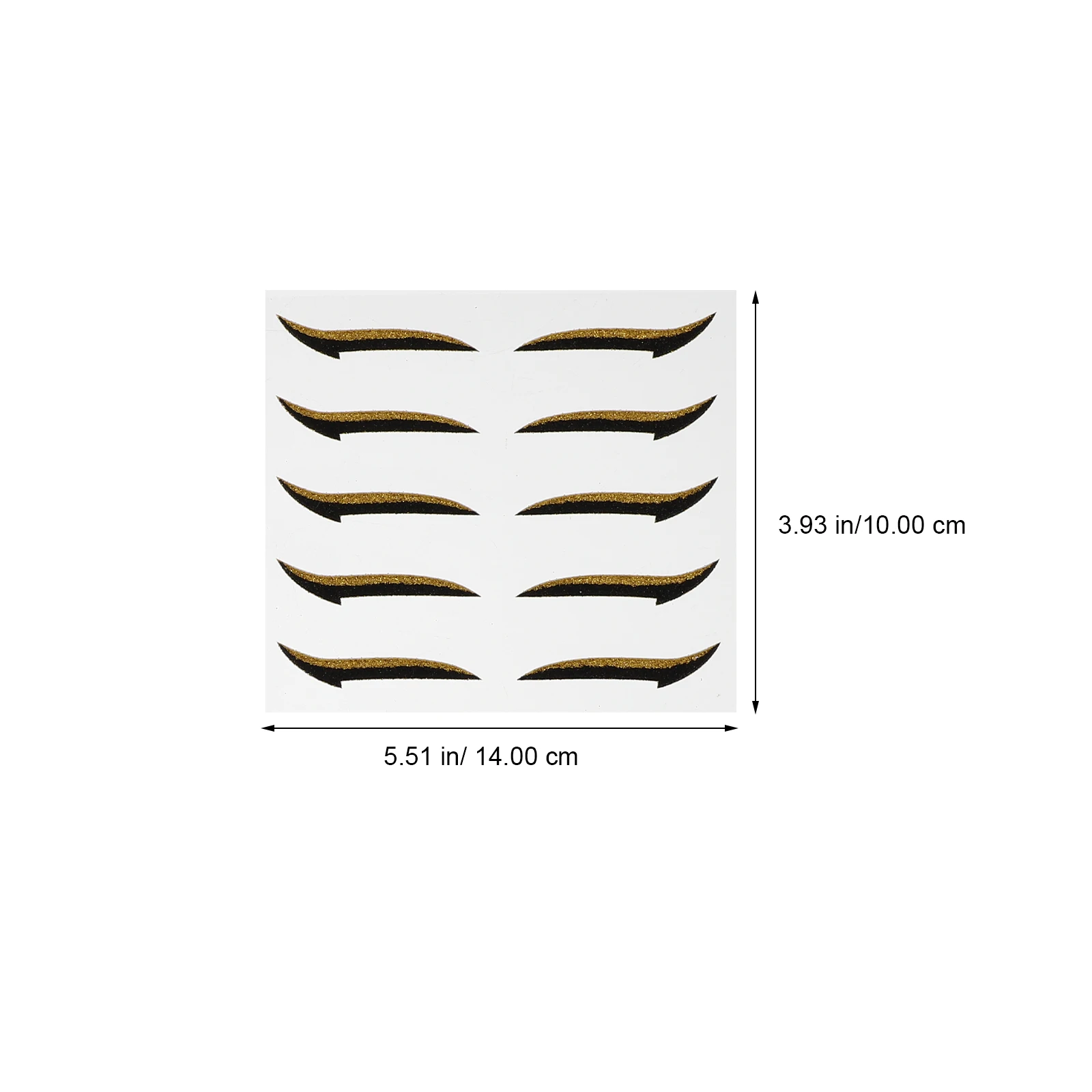 

20 Pairs Eyeliner Stickers Reusable Eyeshadow Tapes Eye Makeup 4 Colors Double Sided Tape Glue Eyelid Fashion Lightweight