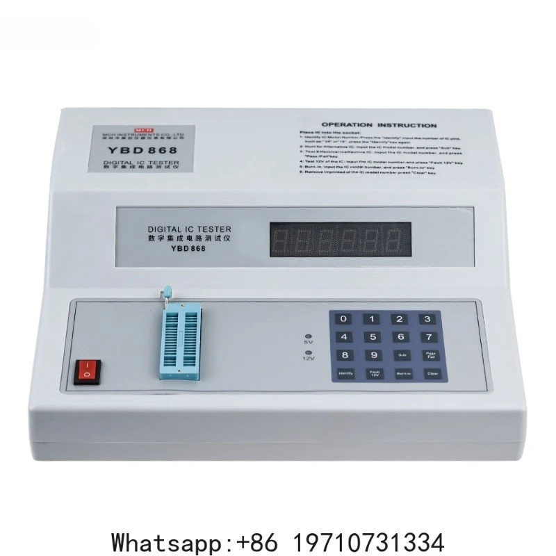 

Digital Tester Integrated Circuit Tester Off Line Measuring-testing Instrument Desktop Chip Component Checking