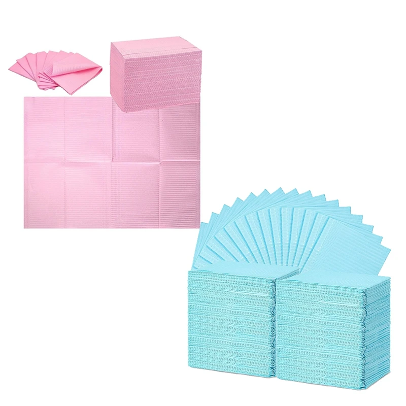 LALA 125PCS 일회용 네일 아트 테이블 타월 매트 13 X 17 인치 방수 네일 아트 매트 종이 시트 클린 패드 문신