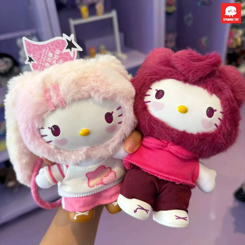 

New He llo Kitty Vinyl Figure Blind Box Pop Star Series Kawaii Animation Pendants Desktop Decoration Toy Trendy Collectible