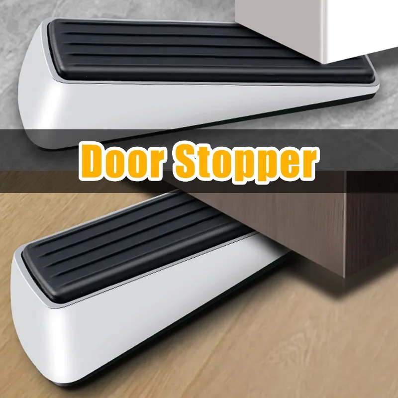 1/3pcs Door Stop No-drill Heavy Duty Safety Wedge Stop Silent Collision Buffer Window Retainer Office Door Fixing Protector Tool