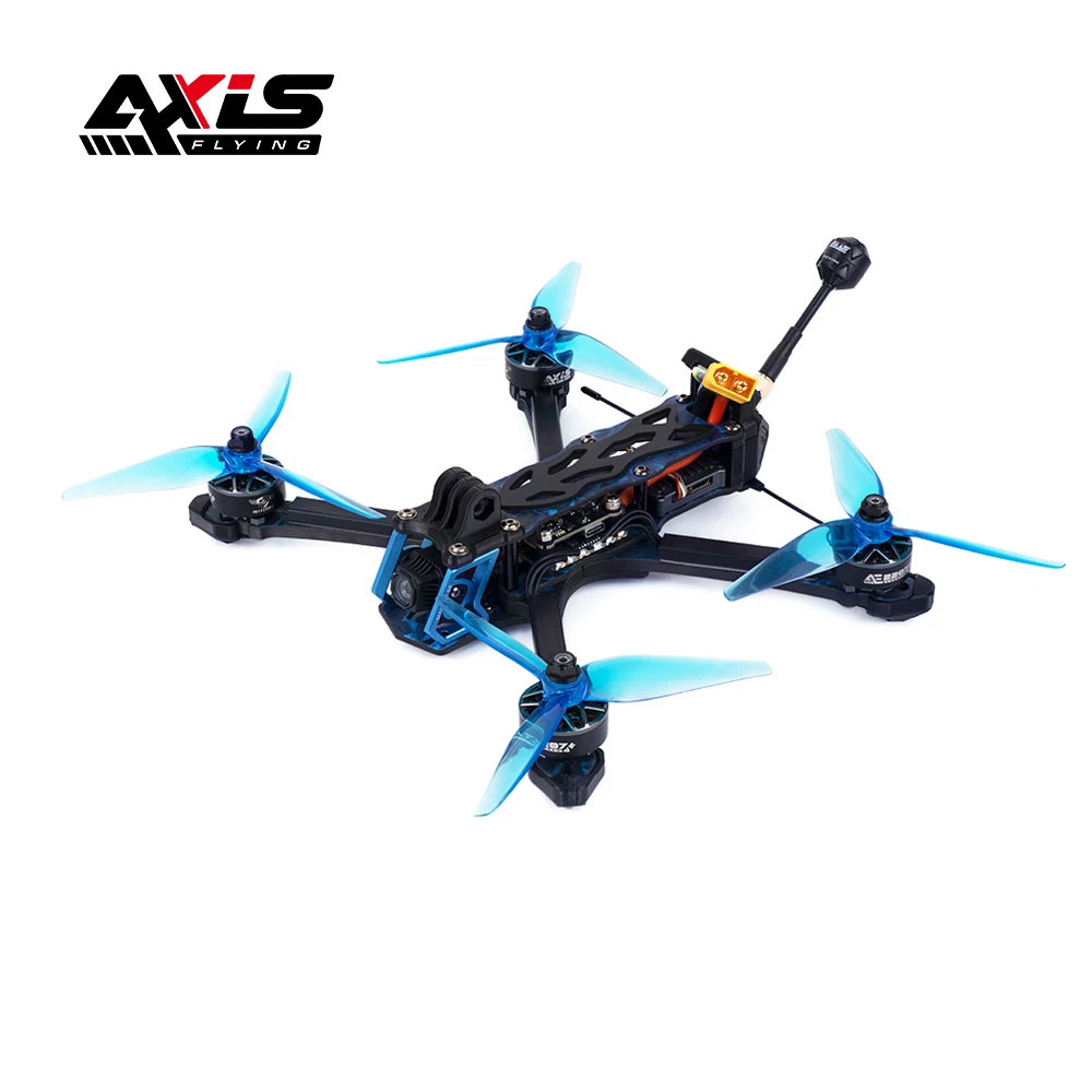 Axisflying Manta5 SE FPV Drone Kit DJI O4 lite Squashed-X Frame AE227-1960KV Motor with GPS 6S For Cinematic Freestyle Drone