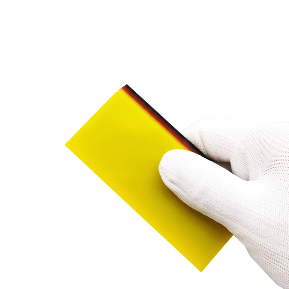 

3 Layered Soft Rubber Squeegee TPU PPF Car Paint Protection Film Application Squeegee Car Window Tinting Tool Yellow A191