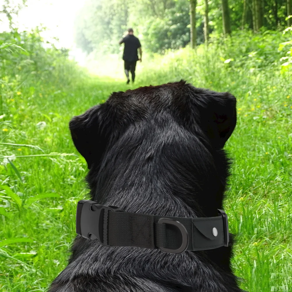 

2pcs Adjustable Pet Positioning For Outdoor Anti-Lost Gps Cat Dog Collar Wear-Resistant Nylon Locator Storage Collar