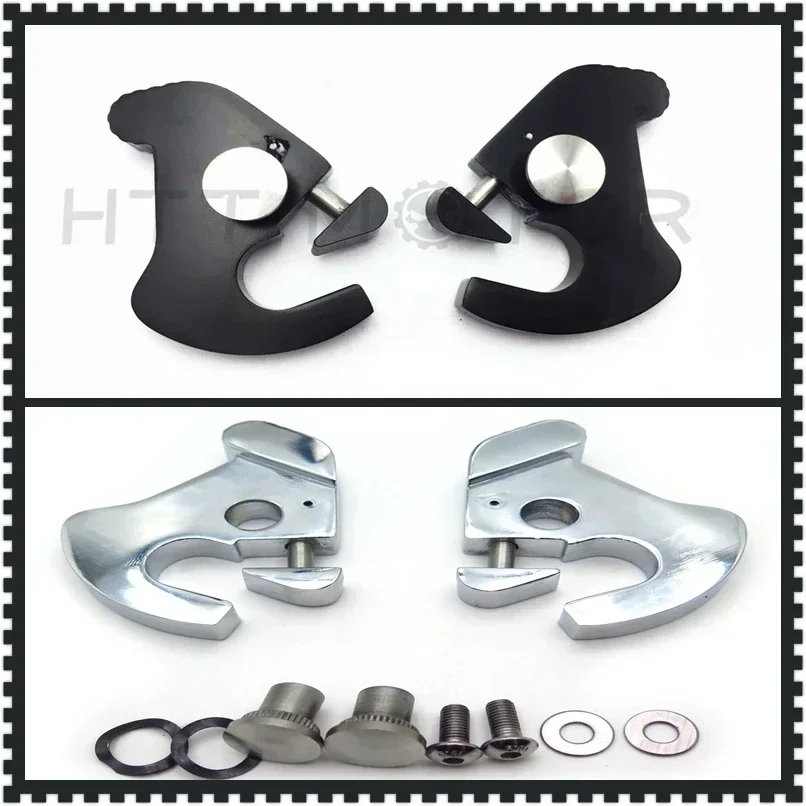 

Motorcycle Parts Detachable Sissy Bar Luggage Rack Latch Clip Kit Mount for Harley Touring Chrome