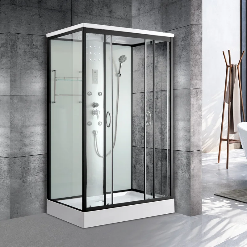 Household integral shower room bathroom integrated toilet sliding door glass bath warm air bath room