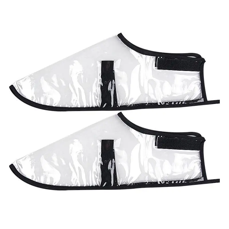 

1 Pairs Barber Anti-shatter Hair Shoe Cover Transparent Beautiful For Professional Use In Barbershops