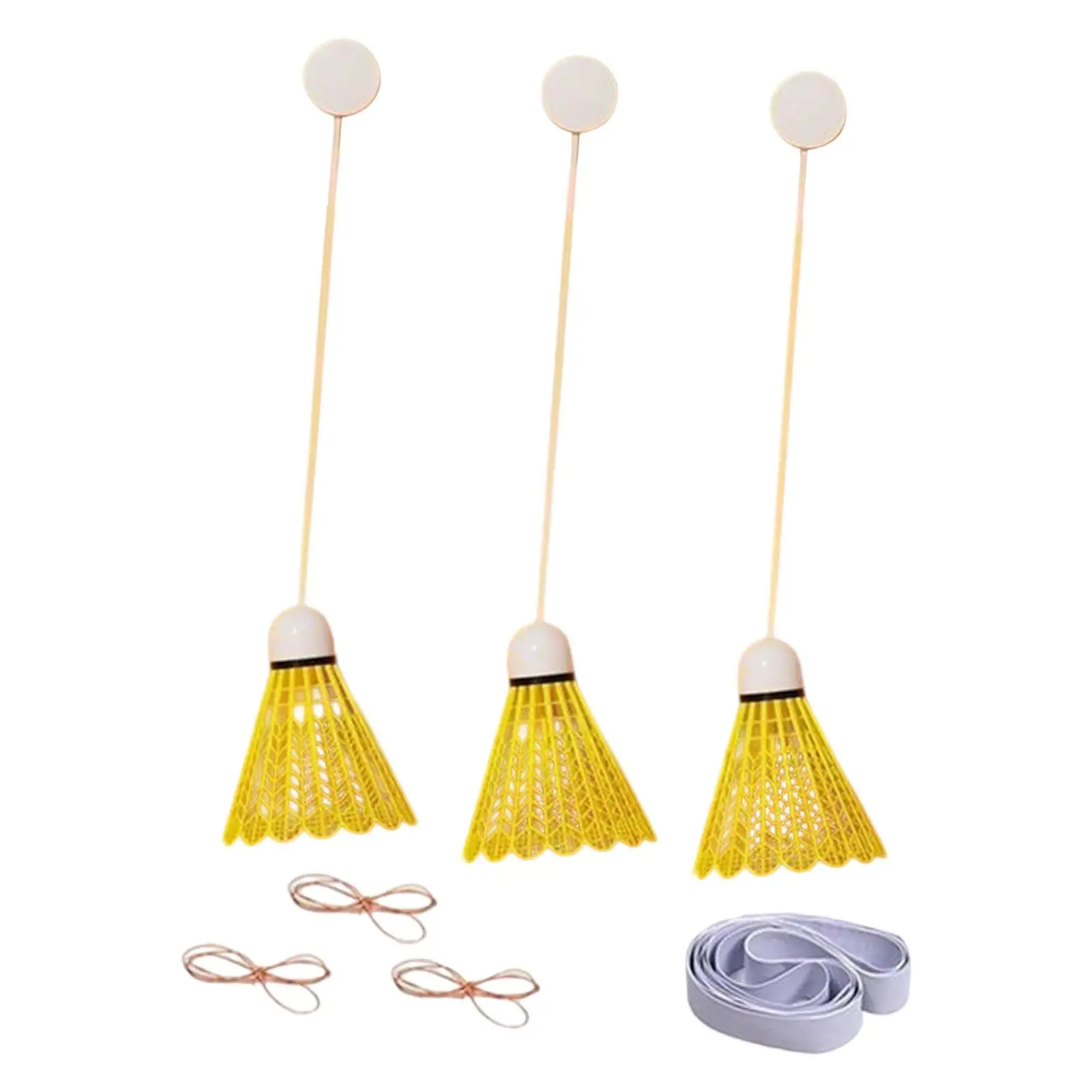 

Badminton Solo Training Single Player Practice Portable Tool Beginner Badminton Training Device for Games Sports Fitness Home