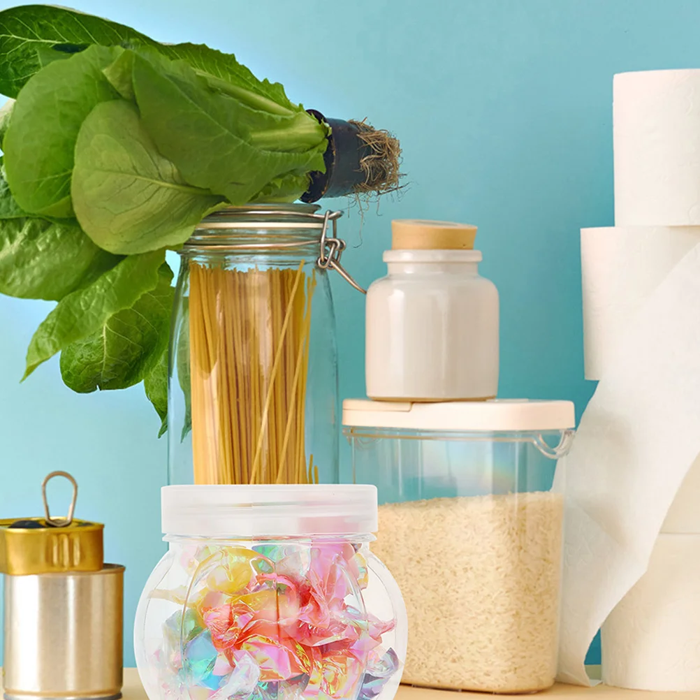 

24Pcs Pumpkin Candy Jars Clear Storage Jars Sealed Jar for Tea Grains Snacks Dry Food Household Use Chocolate Jar