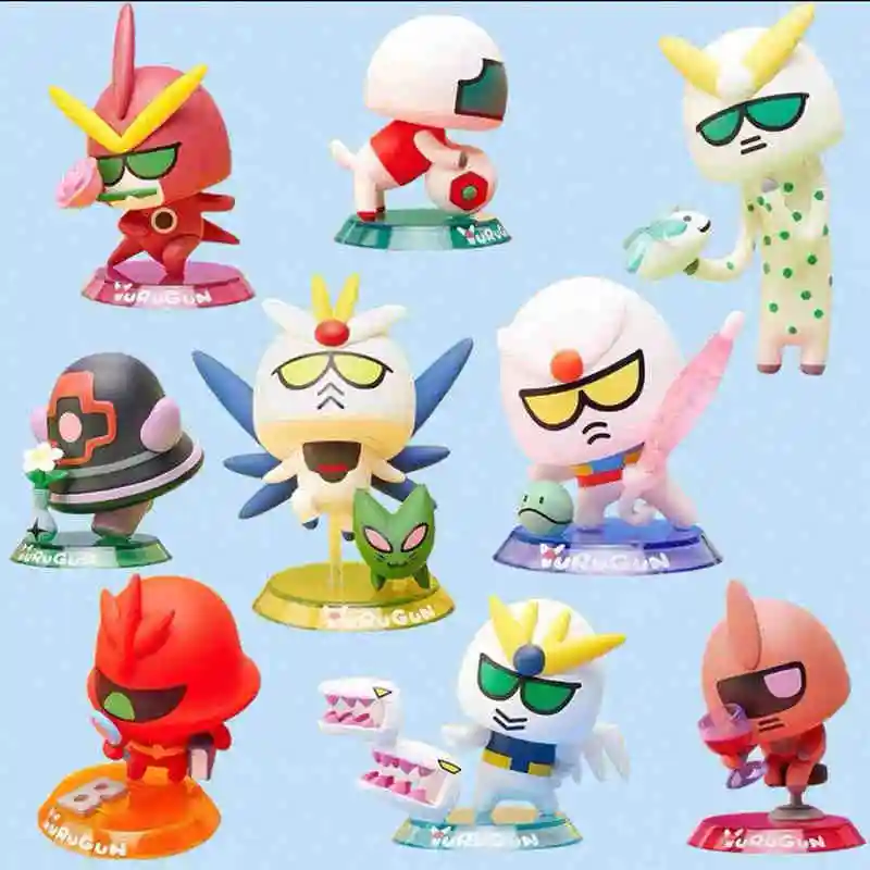 Bandai Namco YuruGun Gundam Scatola cieca astratta Unicorno Q Carino QMSV Modello da gioco alla moda Giocattolo da collezione