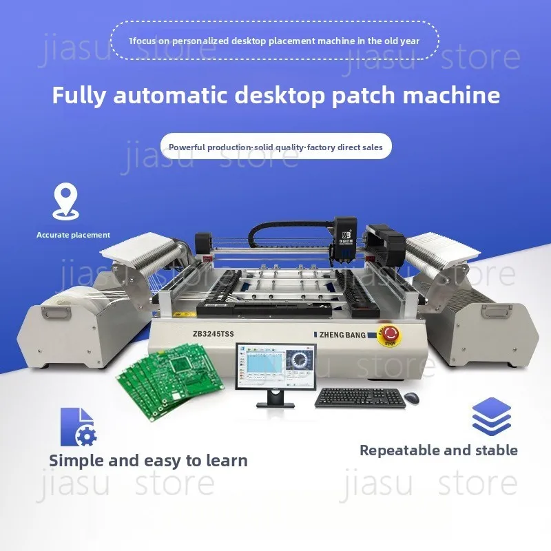 Small Desktop SMT Chip Mounter Fully Automatic Multi‑Function LED Placement Machine High Speed for Lab R&D Sample Prototyping