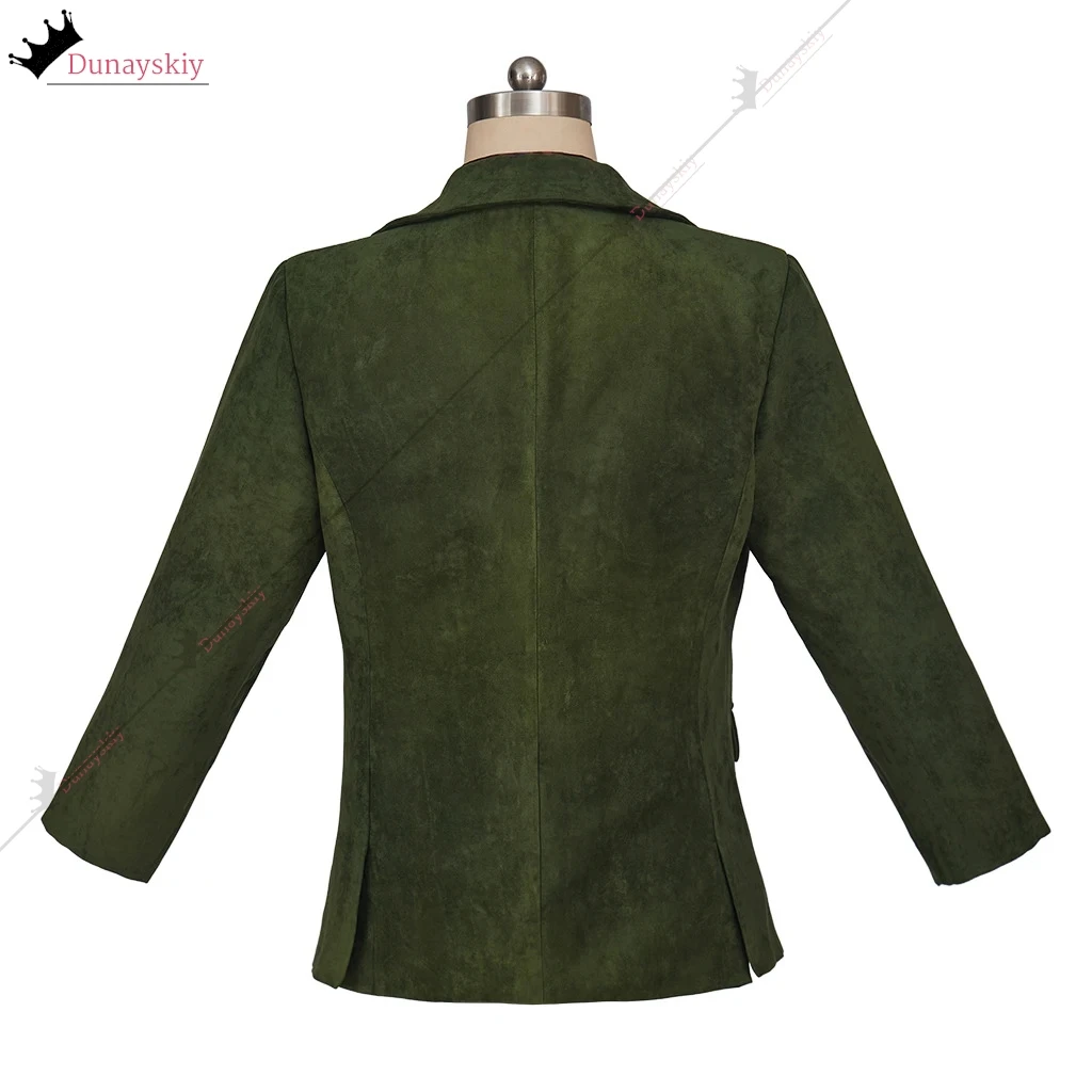 Game Disco Elysium Cosplay Harrier Du Bois Costume Green Suit+Tie Unisex Outfit Halloween Anime Outfits Prop Role-playing Suits