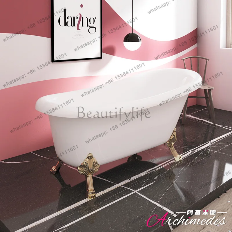 

Multi-size multi-color tiger foot acrylic concubine bathtub, golden foot bathtub, spot bathtub wholesale AJ-4020