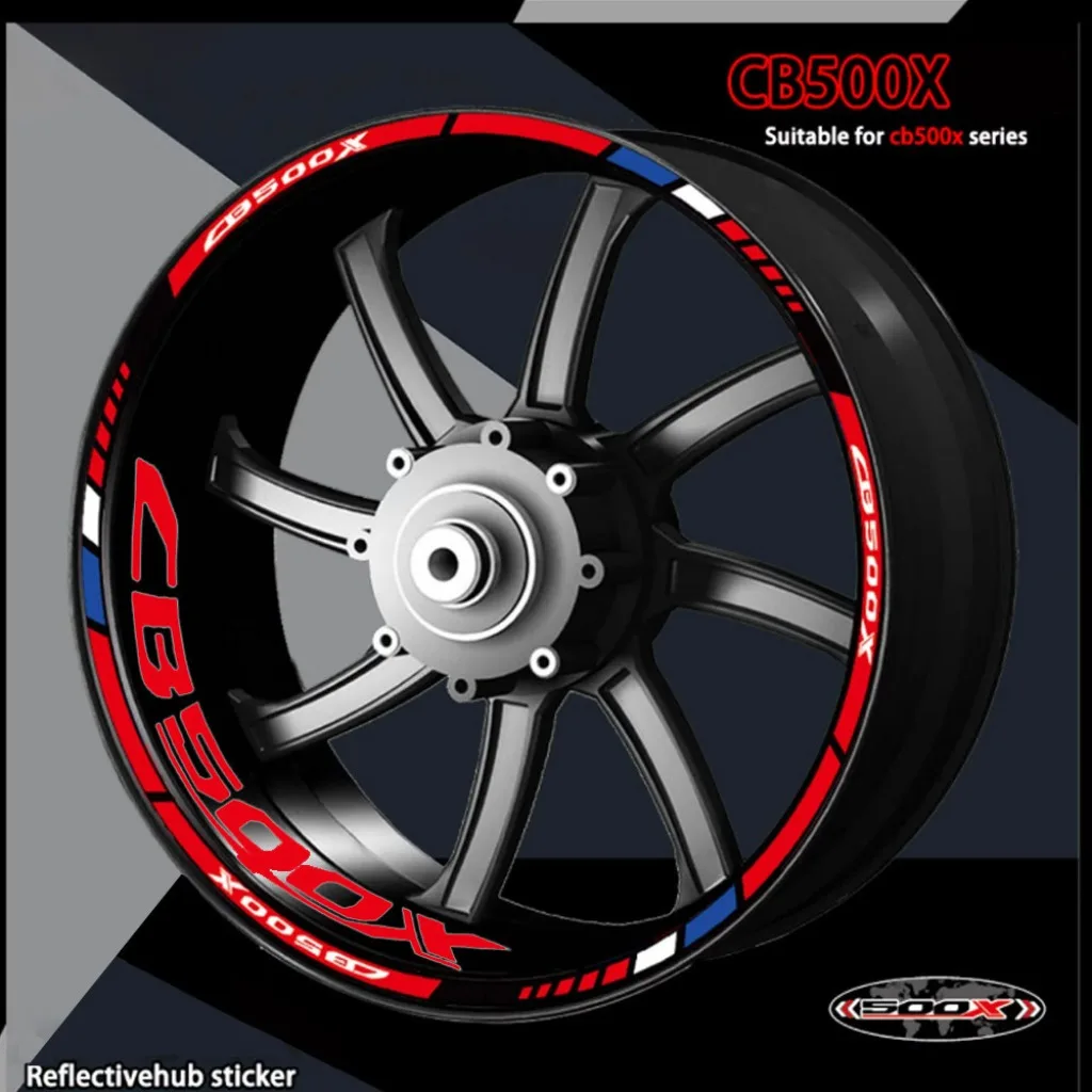 

For CB500X CB 500X Reflective Wheel Hub Rim Stripe Tape Sticker Motorcycle Moto Accessories Mags Vinyl Decals