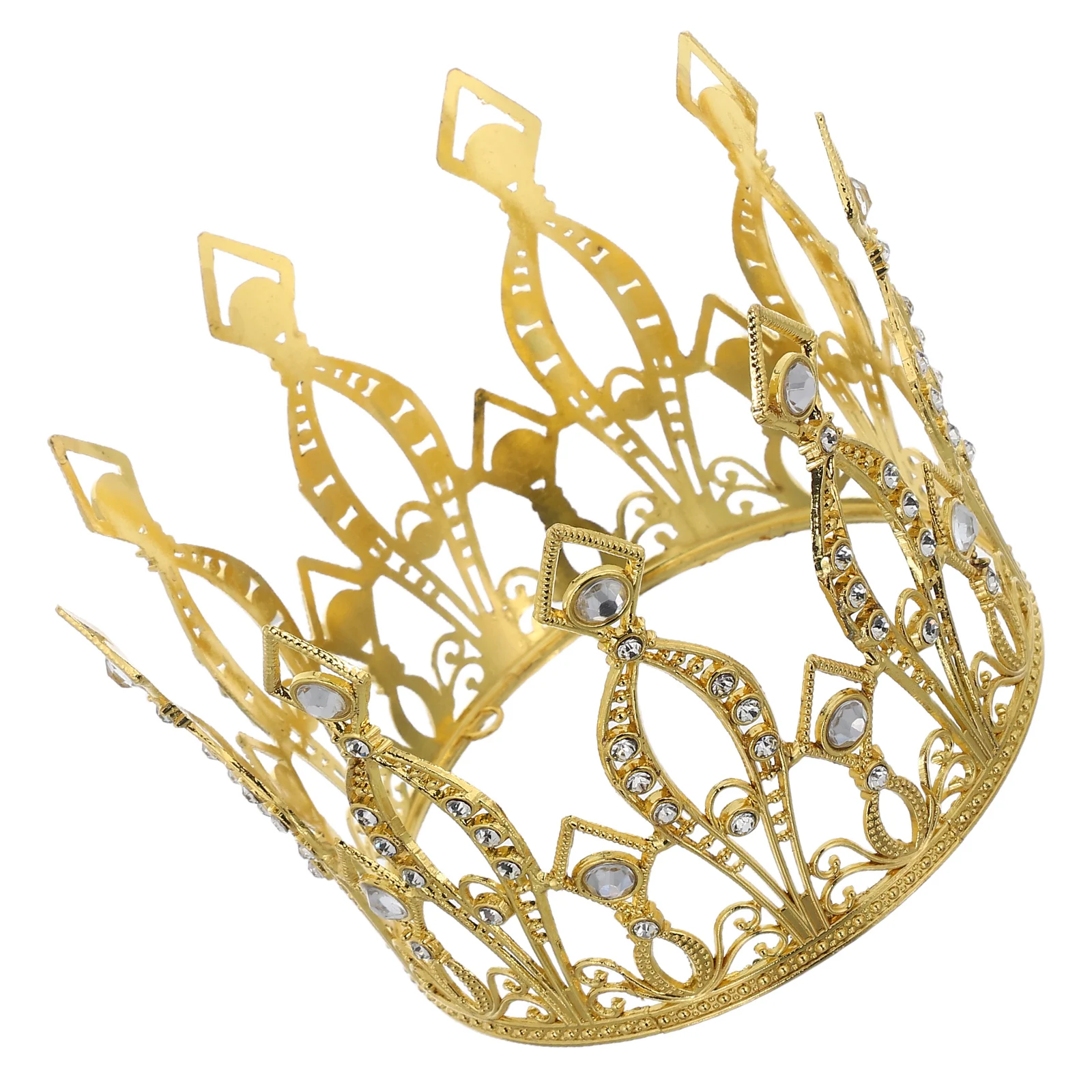 

Rhinestone Tiara Bridal Hair Accessories Crown Crystal Girl Wedding Child Elegant Ornament For Ceremony Party Photoshoot