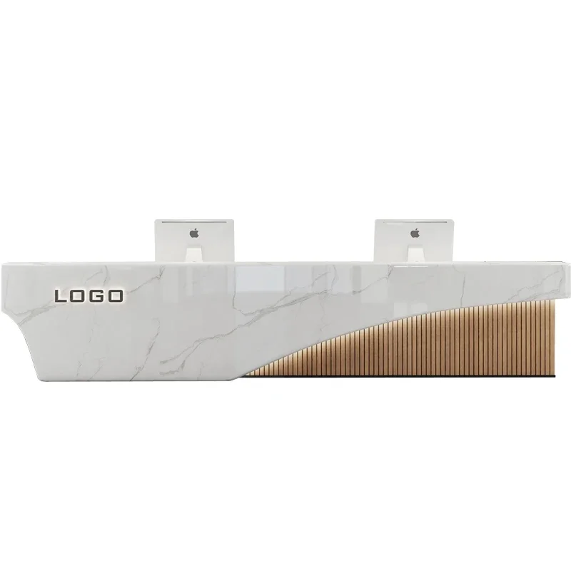 Table Atelier Minimalist Furniture Reception Counter Desk Long Modern Hairdressing Beauty Salon Shop Service Bureau Front
