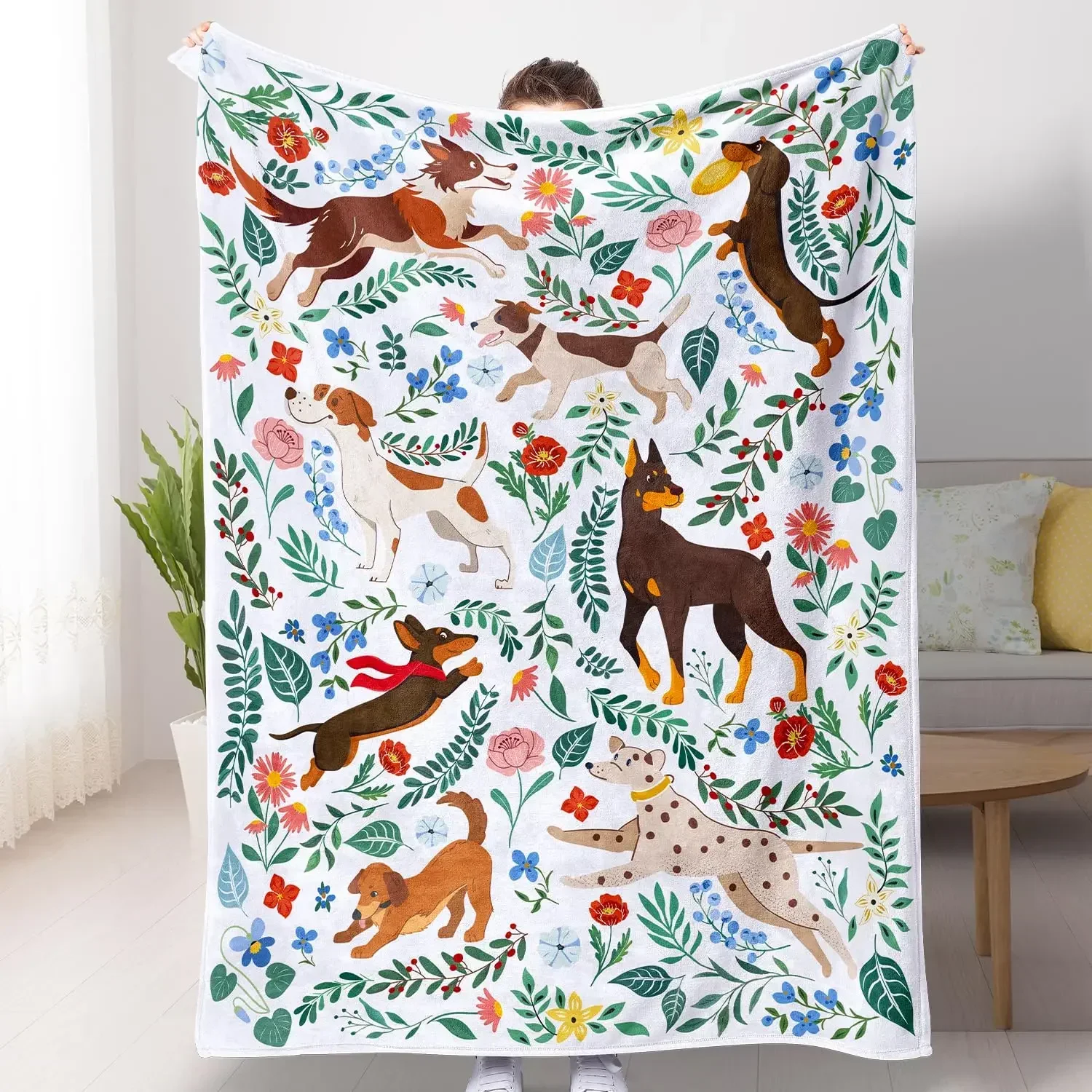 Elegant Throw Blanket Luxury Soft Bedspread Printed Sofa Blanket For Bed Couch Travel Office Nap Decorative Blanket