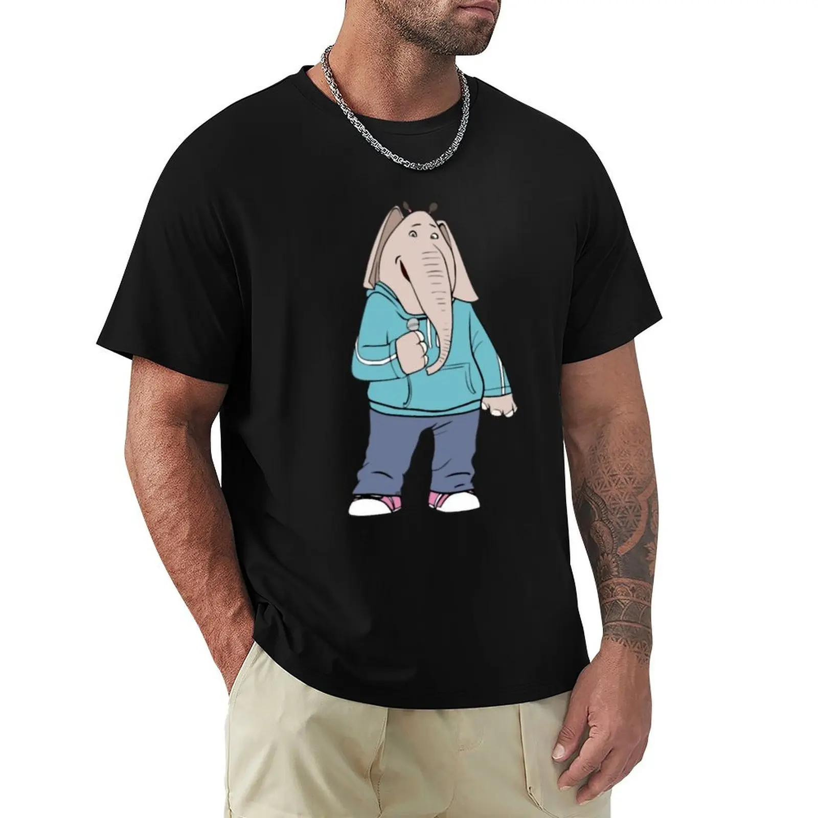 Camiseta MEENA -SING 2, Camiseta Básica com Corte Confortável para Homens
