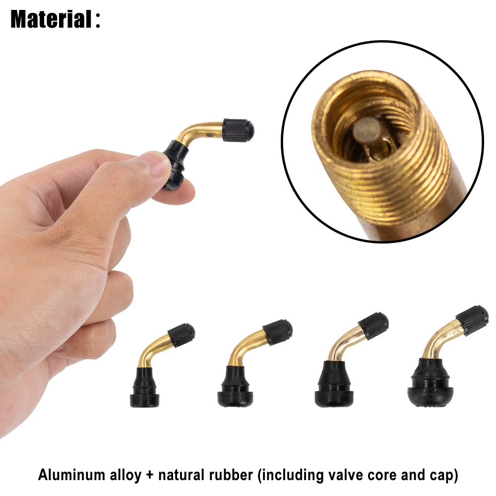 Tubeless Tyre Valve Set Valve Stems 45° Angled For Xiaomi /Ninebot Electric Scooter PVR70 60 50 40 Tubeless Disc Wheel Nipple