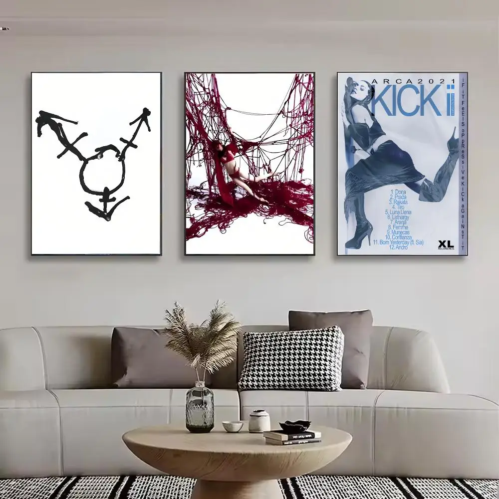 Arca Kick IIIII Singer Painting Calligraphy Stylish Canvas Poster Wall Art for Bedroom Living Room Study Home Decor Gift