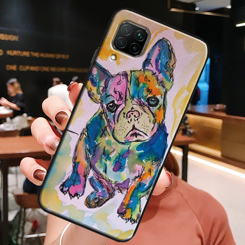 French Bulldog Art For Huawei Honor X8a X7a X9a X8 50 70 90 Lite Magic5 Pro P20 P30 P40 P50 P60 Nova 9 5T Case