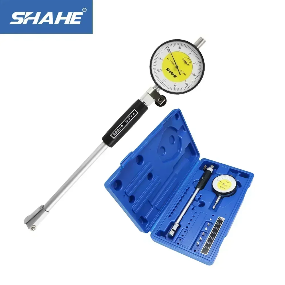 SHAHE Indicatore quadrante ad alta precisione da 0,01 mm Calibro foro quadrante 18-35/35-50/50-160 mm Misurazione foro