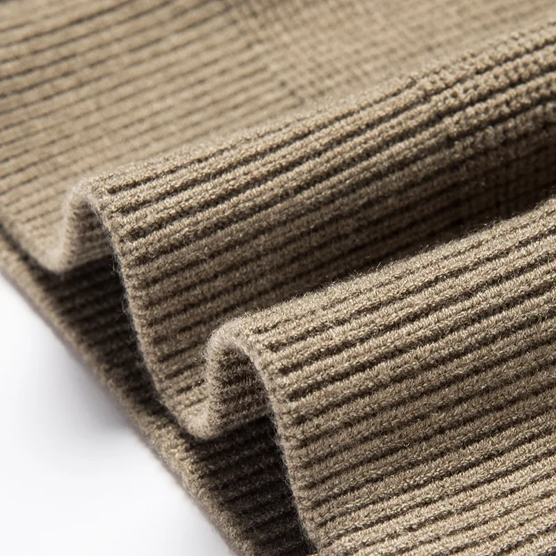 Autumn Winter Sweater Men's Jacket Zipper Collar Thickened Cardigan Men's Top