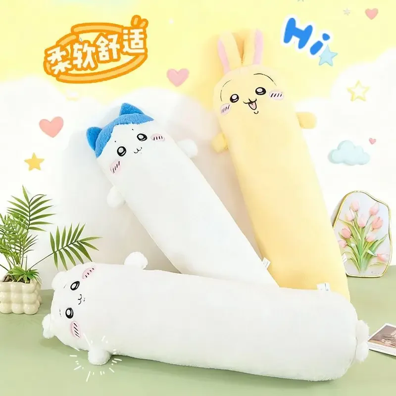 Chiikawa 70cm Long Plush Pillow Hachiware Usagi Soft Stuffed Doll Cute Sleeping Cushion Companion Toy Home Decor Gift For Girls