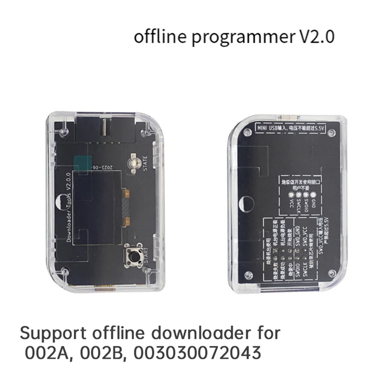 AA60-PUYA Programmer PUYA Offline Programmer MCU Burner R Downloader Programming Tool For PY32F003 PY32F030 PY32F002 072 PY32F S