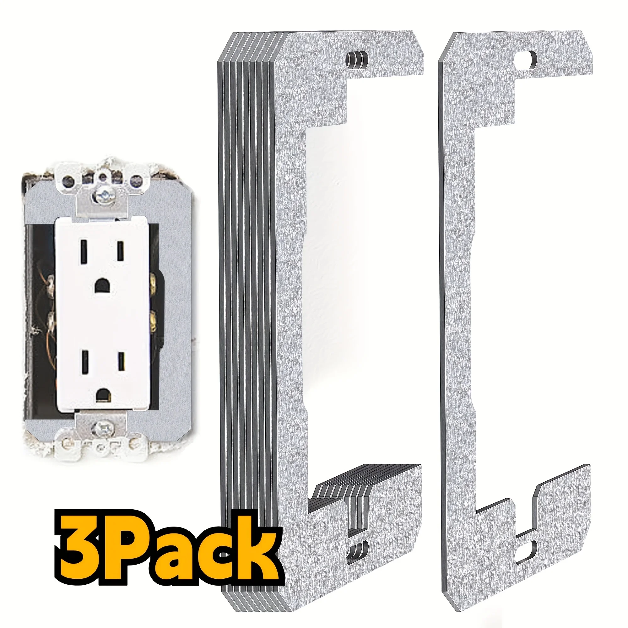 

3Pcs Electrical Outlet Wall Plate Spacers For Loose Socket Extender Receptacle Leveling Kit Socket Gaskets Wall Plate Spacer