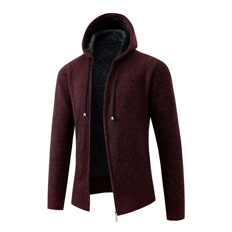 

2024 New Fashion Brand Sweaters Men Cardigan Hooded Slim Fit Jumpers Knitting Thick Warm Winter Korean Style Casual Clothing Men