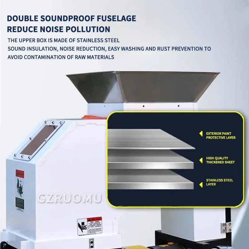 

Industrial Shredder Universal Electric Crusher for Plastic Wood Metal Waste Recycling 1.5P/2P