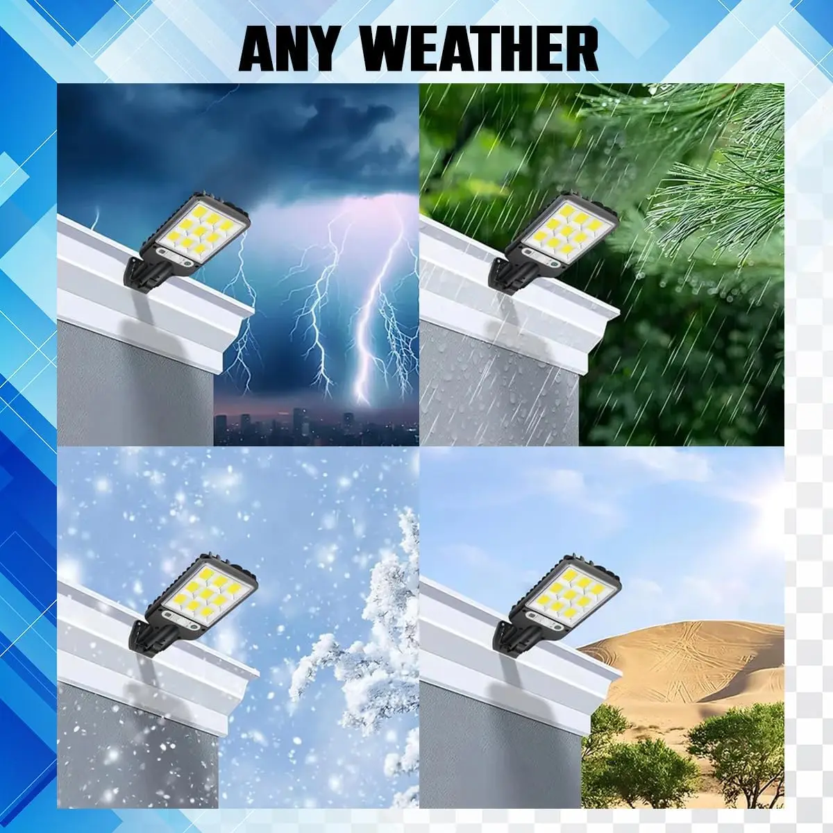 

Solar Street Lights Outdoor Solar Lamp With 3 Mode Waterproof Motion Sensor Security Lighting for Garden Patio Path Yard 1~6PCs