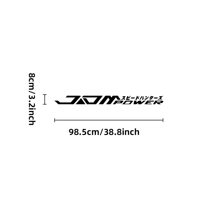 JDM Windshield Car Decoration Stickers Vinyl Waterproof Non-fading Large size Personalized Japanese Racing Decals