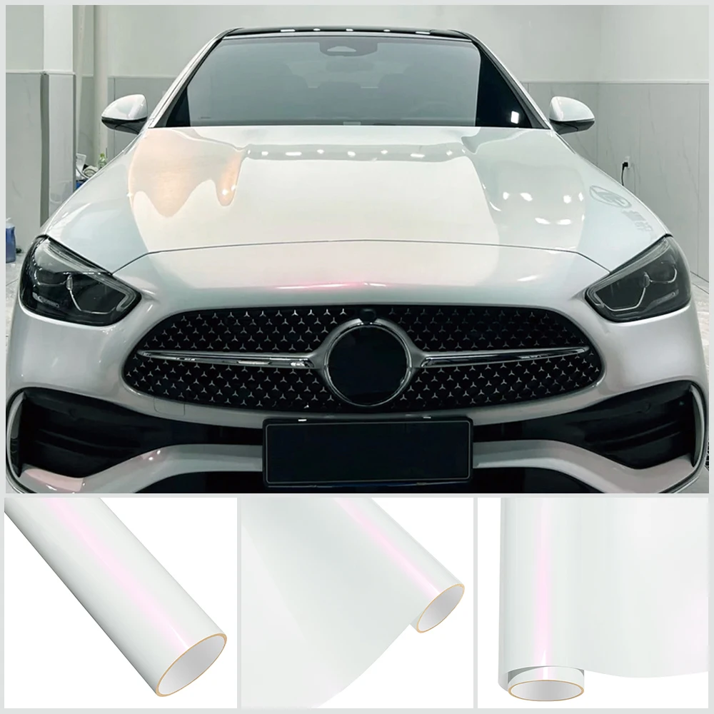 

PET Ultra Gloss Diamond Pink Car Wrap Vinyl Film Waterproof Scratch Resistant Self Adhesive PVC Motorcycle Auto Body Decor Film