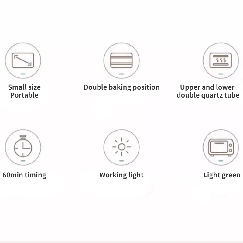 Mini horno eléctrico para el hogar, dispositivo Vertical para hornear pasteles, patatas dulces, 12L de capacidad, novedad
