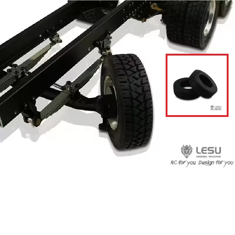 

LESU 1/16 грузовик-трактор DIY German BruderTire RC аксессуары модель 60001 дорожная передняя широкая шина