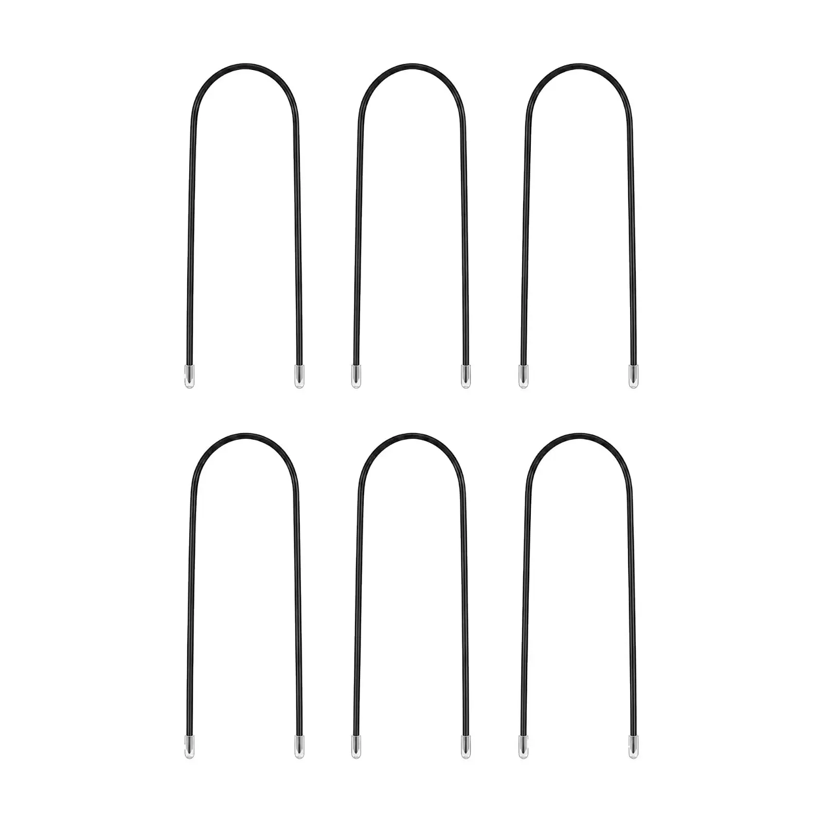 Galvanized Iron Downspout Extension Stake with Silicone Covers for Garden Lawn Drainage Support Black