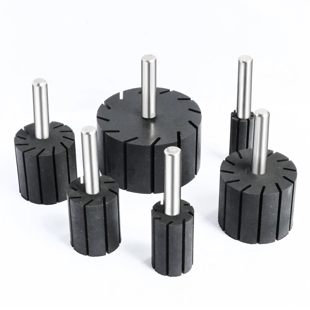 1 Stück Schleiftrommel Gummidorns 6 mm Schaft passend für Schleifhülse für Drehwerkzeug – Detail 1