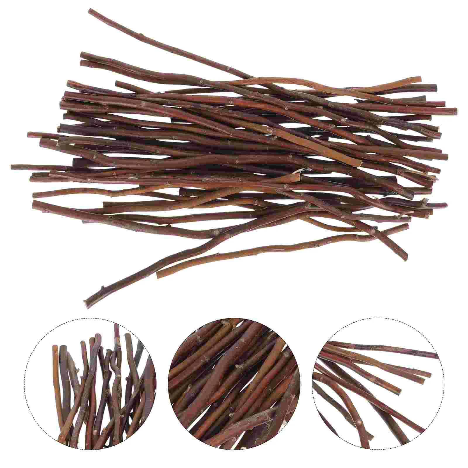 40 Pcs Branch DIY Branches Exquisite Wood Sticks Wooden Craft Twig Accessory Toys