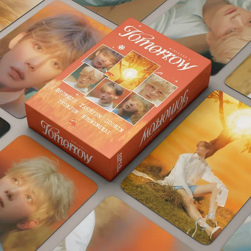 54 قطعة/المجموعة/مجموعة ألبوم مجموعات Kpop للأولاد الصغير 3: بطاقات TOMORROW lomo 2024 بطاقات صور تشيكاي بطاقات قابلة للجمع