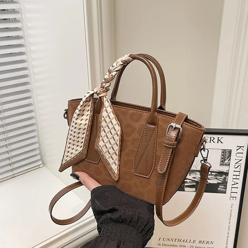 2025 Vintage Bucket Bag, Fashion Top Handle Purse for Women, Commuter Crossbody Tote, Versatile Day to Night Bag, Textured Sling