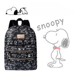 Cartoon Peanuts Backpack for Boys Girls Anime Snoopy Children Lovely Schoolbag High School Student Schoolbag Kids Gift