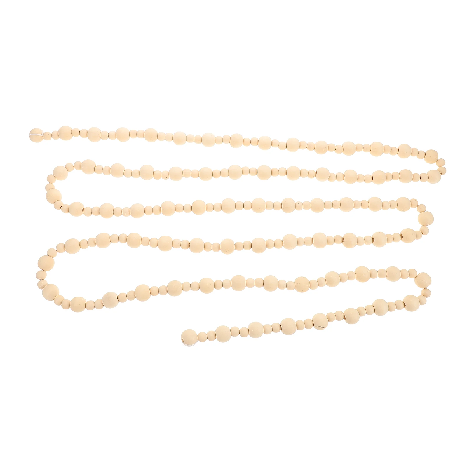 

Christmas Wood Bead Pendant Rustic Hand-Polished Wooden Bead Hanging Decoration for Tree Wall Wood Craft Pendant