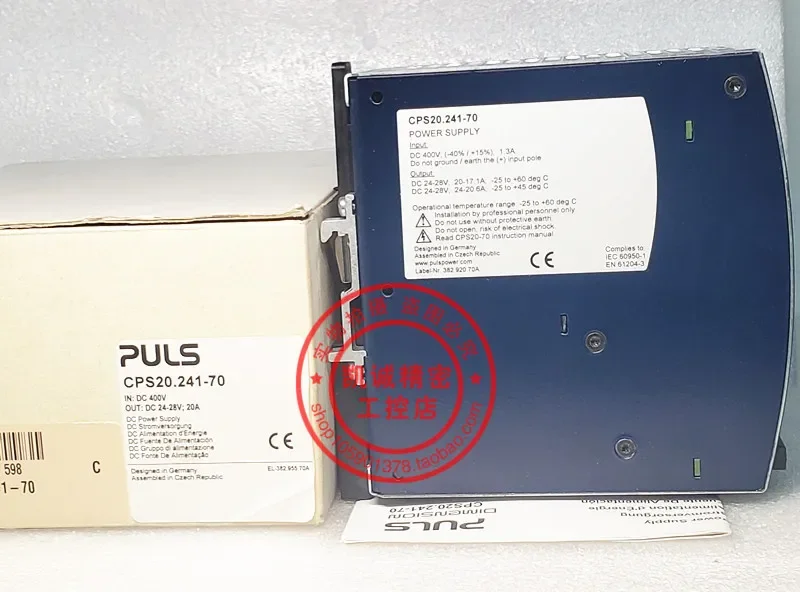 

2025.4Новый оригинальный источник питания PULS PULS CPS20.241 Оригинальный запас CPS20.241-70